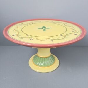 Pfaltzgraff Secrets of Pistoulet Jana Kolpen Large Cake Plate Stand